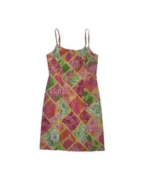 ✨ Vintage Lilly Pulitzer Patchwork Print Sundress Size 0 ✨